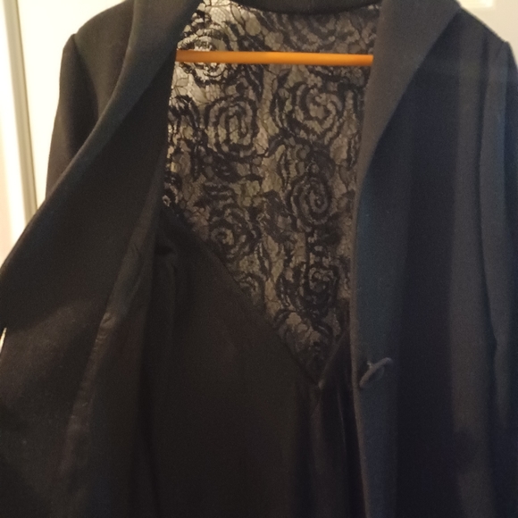 Black and Blue laceback jacket - Picture 3 of 4